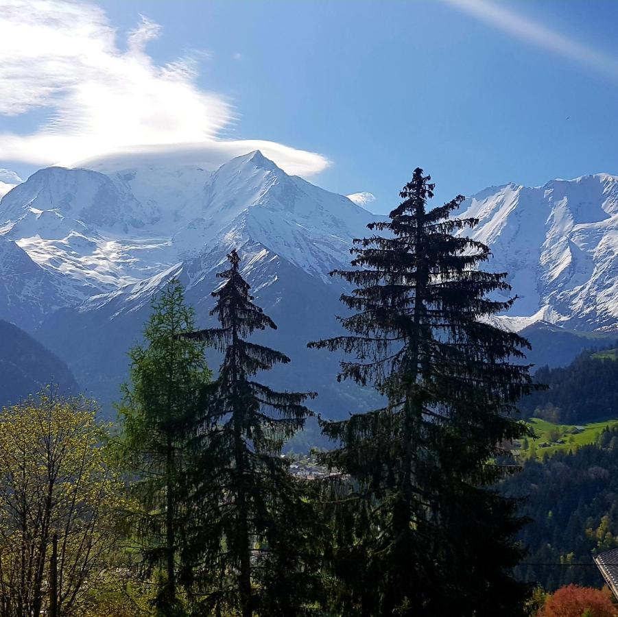 Appartement Saint Gervais Les Bains Vue Imprenable Mont Blanc Buitenkant foto