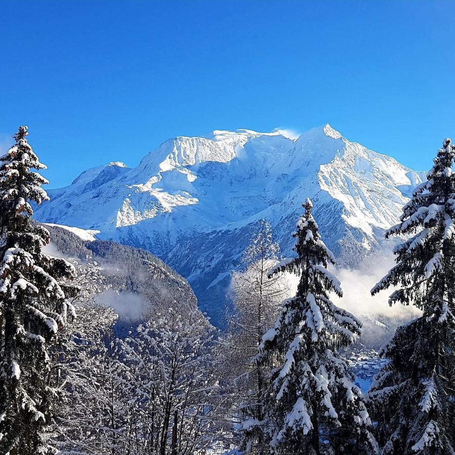 Appartement Saint Gervais Les Bains Vue Imprenable Mont Blanc Buitenkant foto